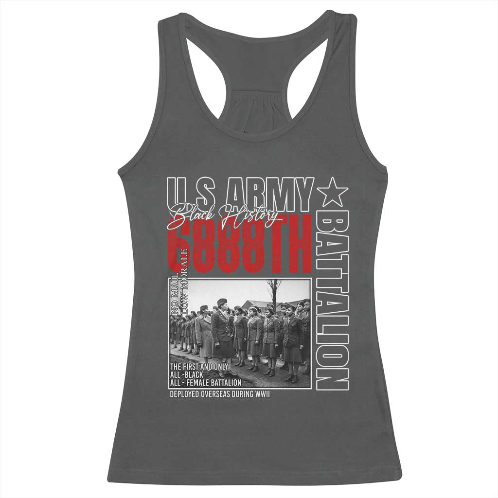 6888th Battalion Racerback Tank Top The First And Only All Black Female Battalion Black History