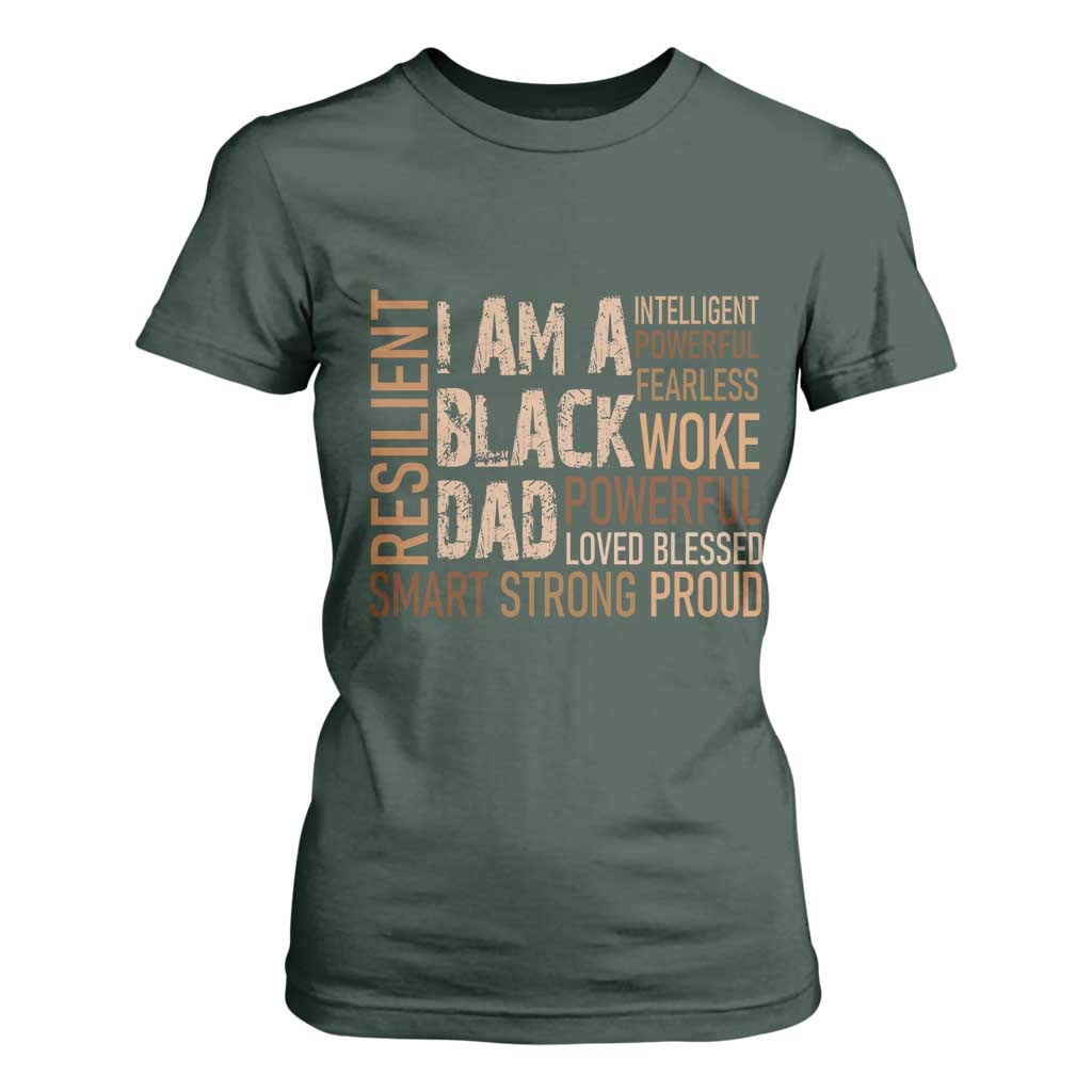 Funny I Am A Black Dad T Shirt For Women Black History Month Fathers Day
