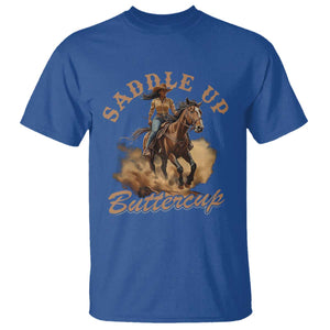 Funny African American Cowgirl T Shirt Saddle Up Buttercup Southern Western