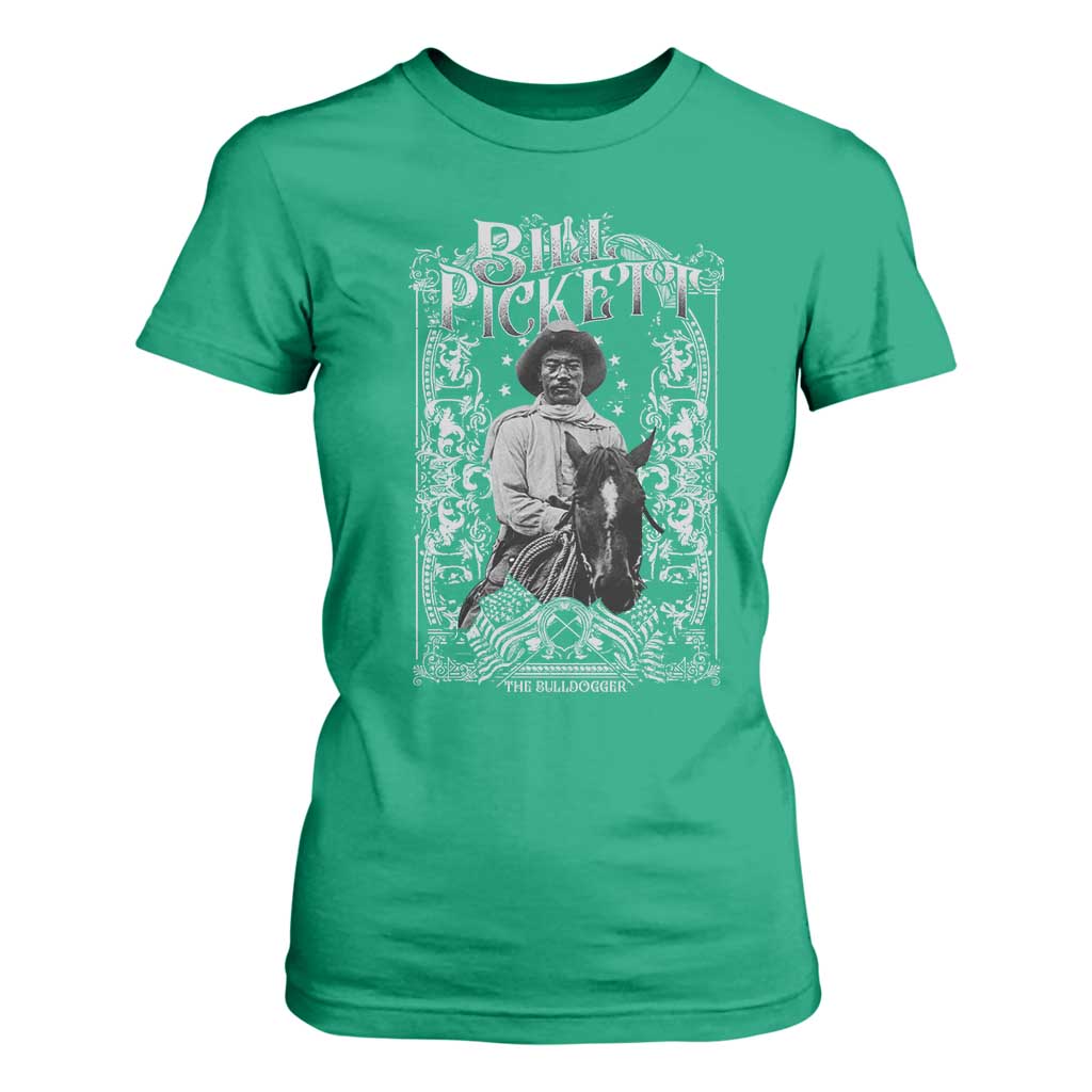 Black Cowboy Bill Pickett T Shirt For Women African American Cowboy History