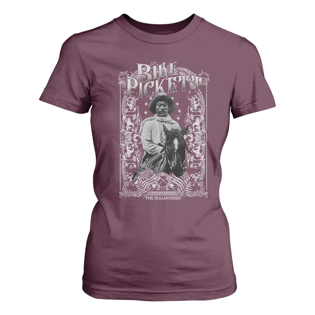 Black Cowboy Bill Pickett T Shirt For Women African American Cowboy History