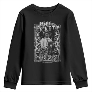 Black Cowboy Bill Pickett Youth Sweatshirt African American Cowboy History