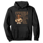 Funny African American Cowgirl Hoodie Cowgirls Just Wanna Have Fun Western