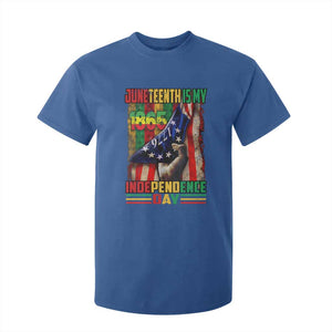 Juneteenth Is My Independence Day T Shirt For Kid Black Pride American Flag