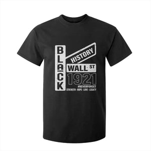 Never Forget Black Wall Street 1921 T Shirt For Kid Tulsa Black History Month African American Heritage