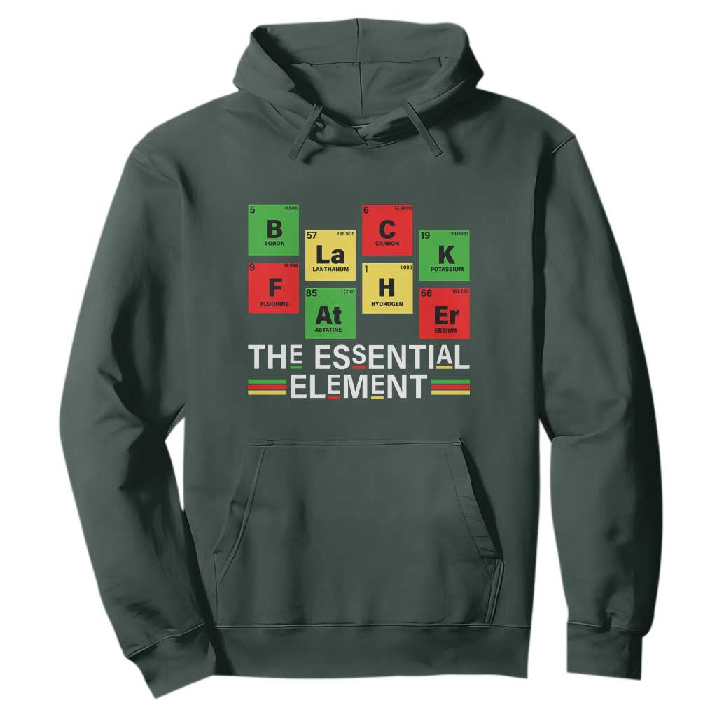 Black Father The Essential Element Hoodie Father's Day Juneteenth Chemistry Periodic Table