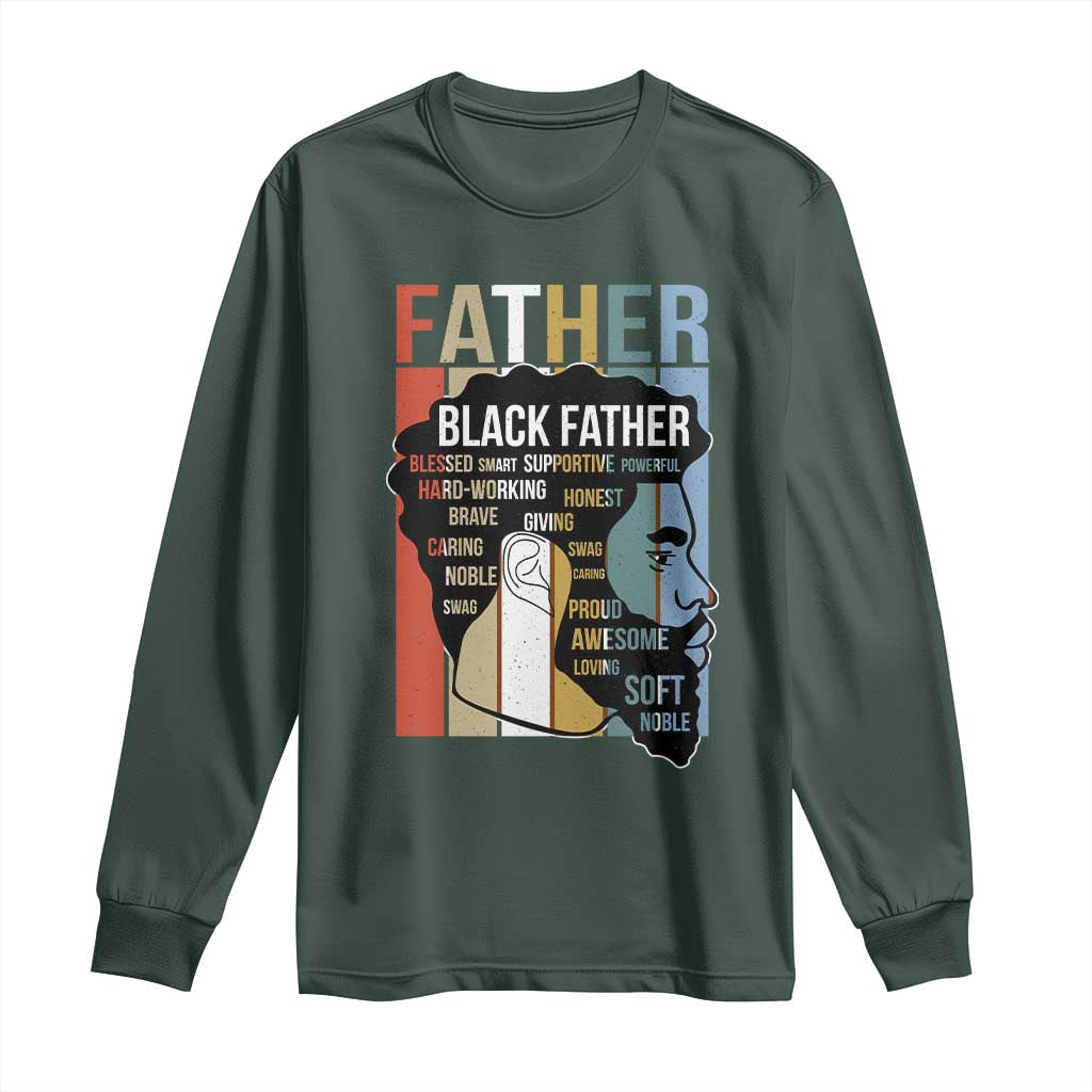 African American Black Father Long Sleeve Shirt Fathers Day Juneteenth