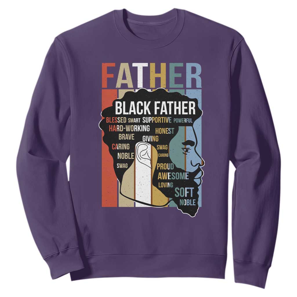 African American Black Father Sweatshirt Fathers Day Juneteenth