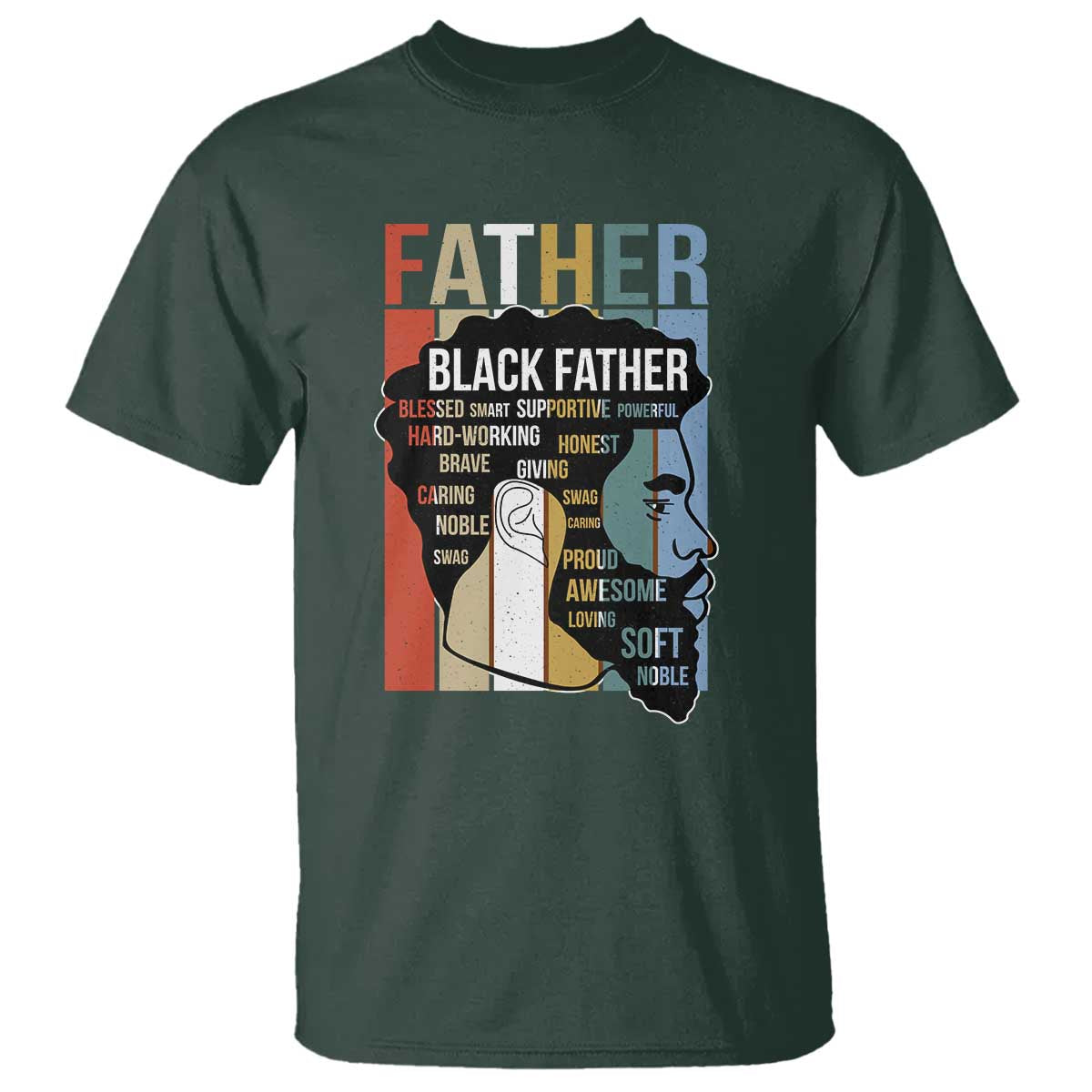 African American Black Father T Shirt Fathers Day Juneteenth