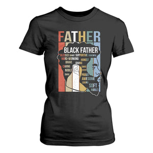 African American Black Father T Shirt For Women Fathers Day Juneteenth