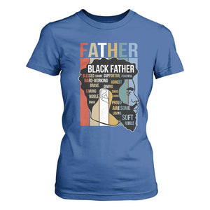 African American Black Father T Shirt For Women Fathers Day Juneteenth