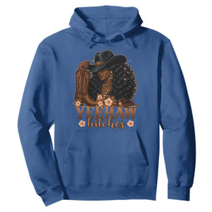 Funny African American Cowgirl Yeehaw Bitches Hoodie