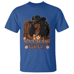 Funny African American Cowgirl Yeehaw Bitches T Shirt