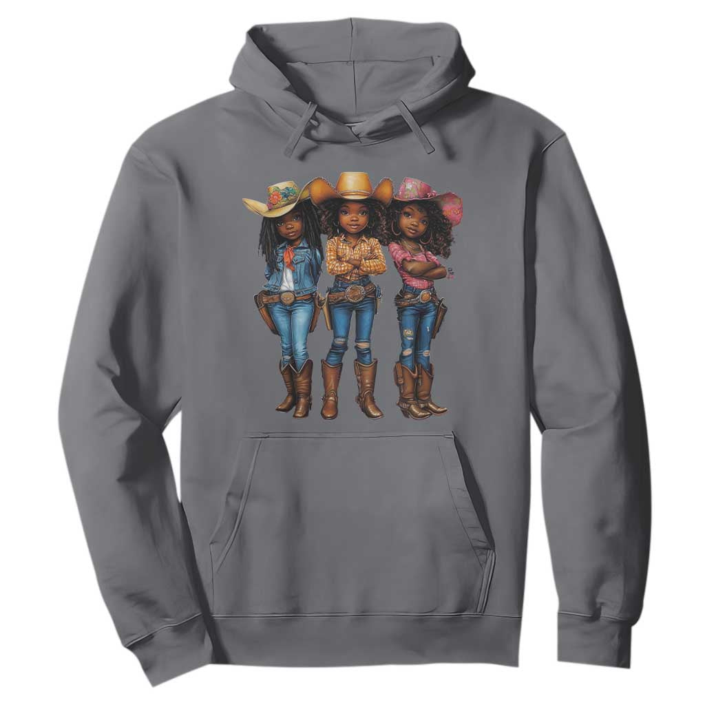 Black African American Cowgirl Baby Western Country Texas Hoodie