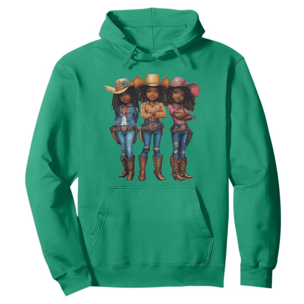 Black African American Cowgirl Baby Western Country Texas Hoodie