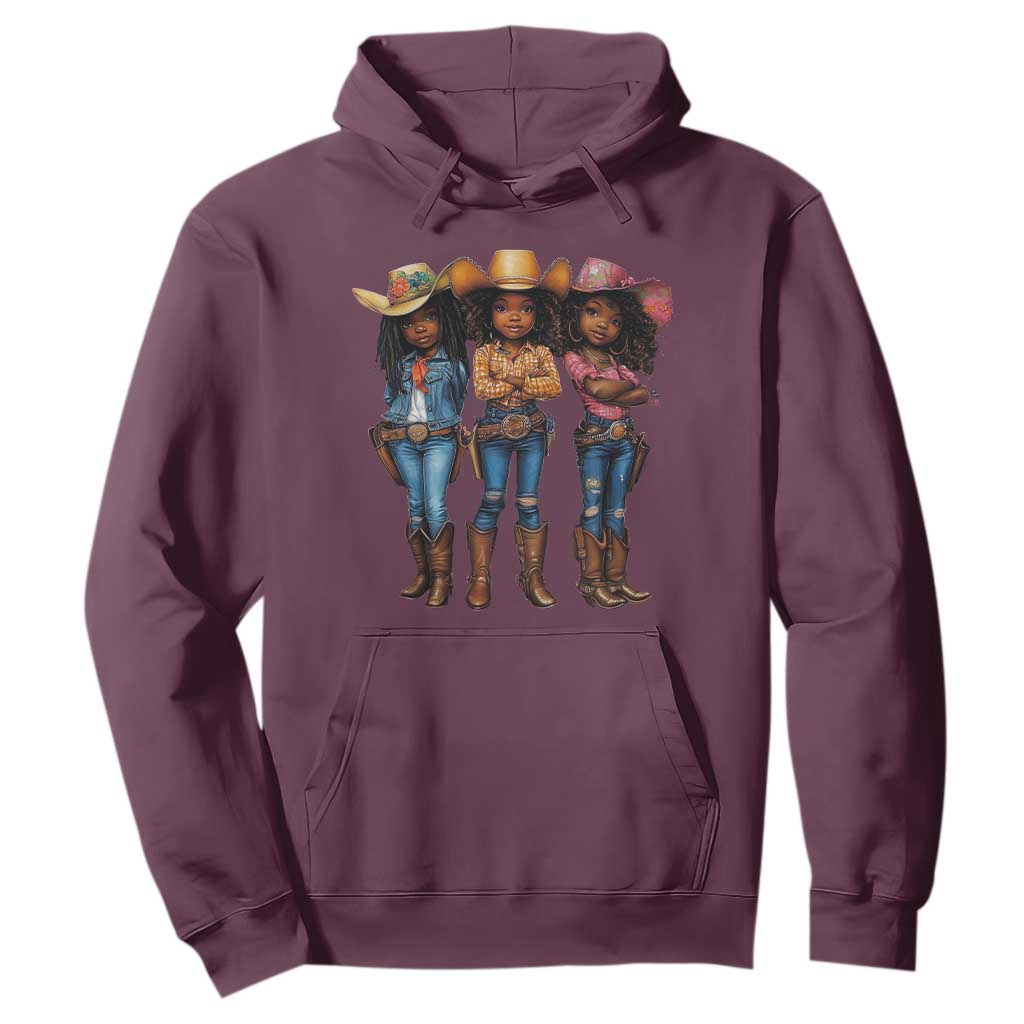 Black African American Cowgirl Baby Western Country Texas Hoodie