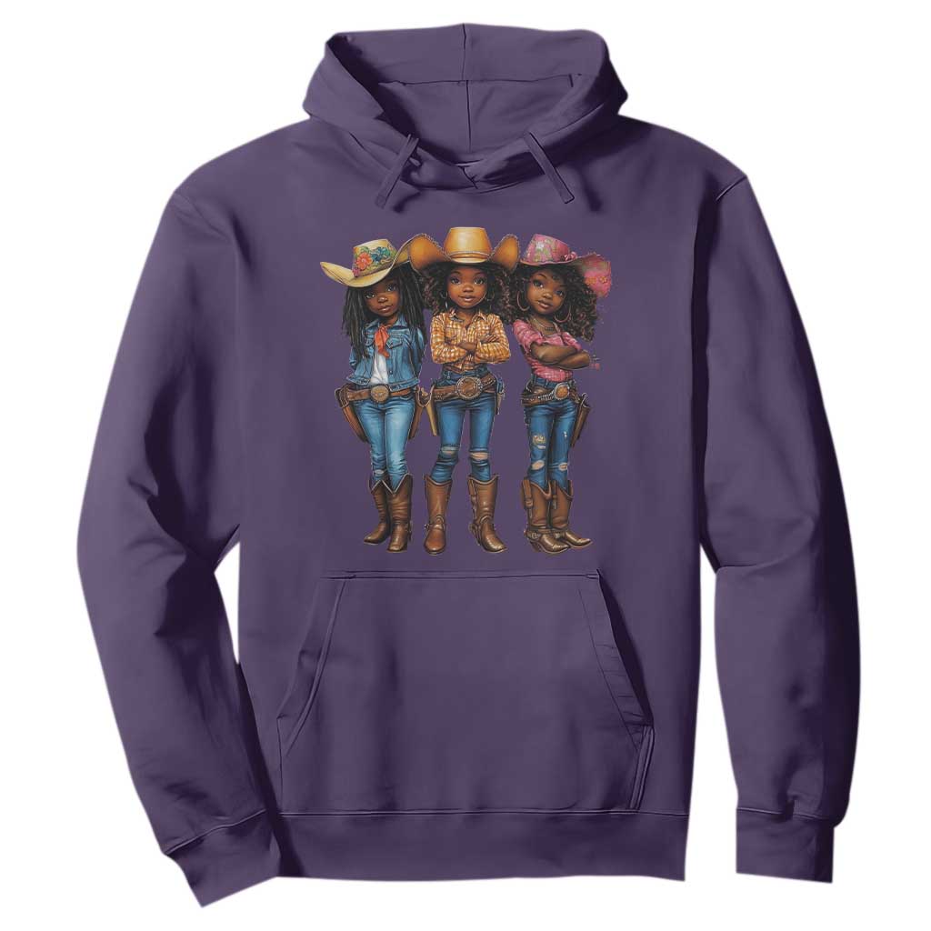 Black African American Cowgirl Baby Western Country Texas Hoodie