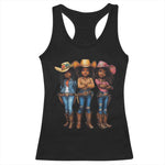 Black African American Cowgirl Baby Western Country Texas Racerback Tank Top