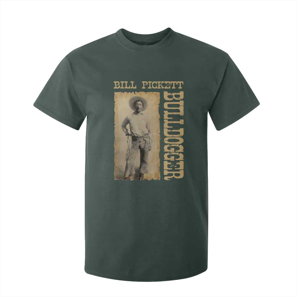 Bill Pickett The Bulldogger T Shirt For Kid Western African American Cowboy