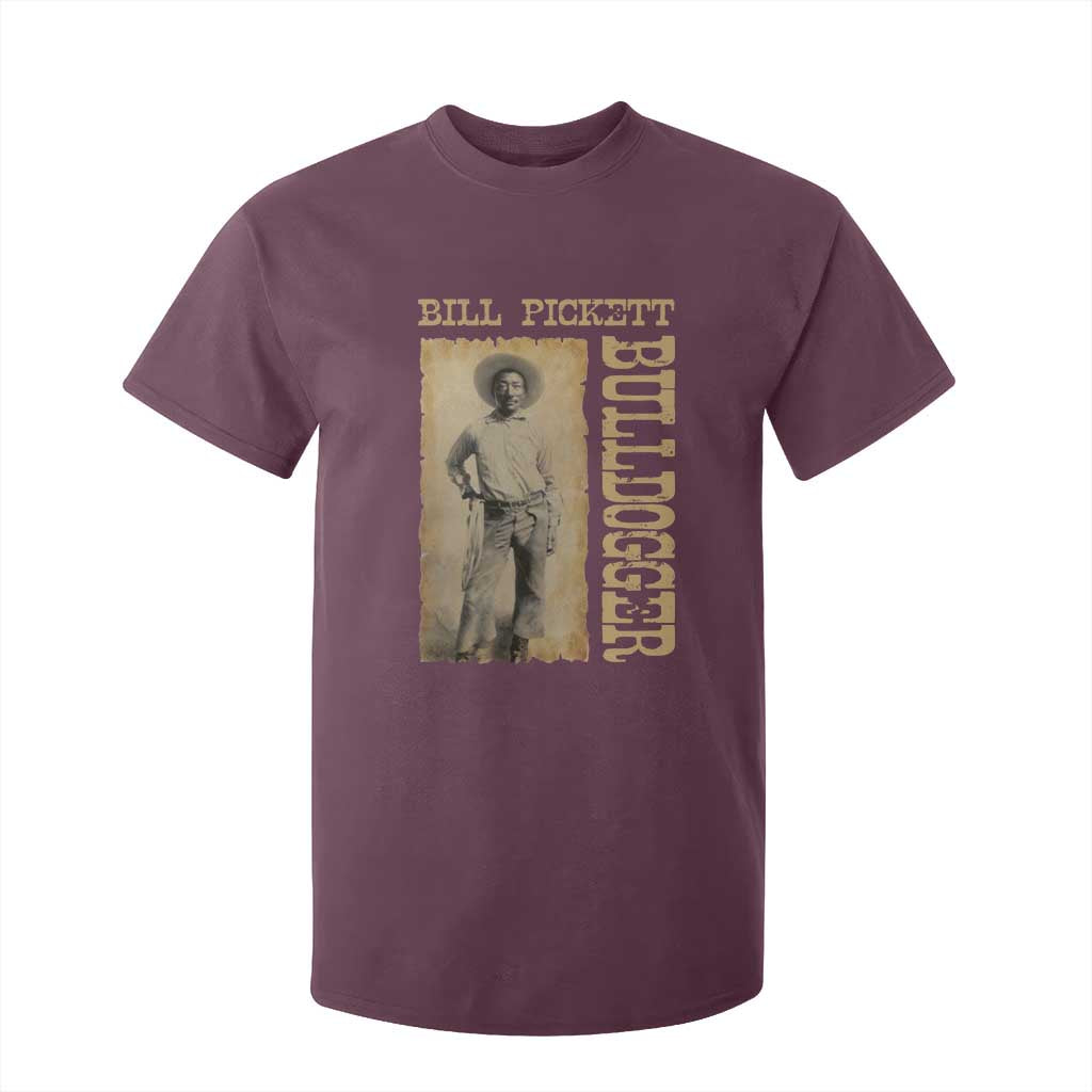 Bill Pickett The Bulldogger T Shirt For Kid Western African American Cowboy