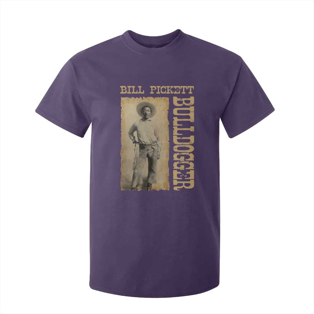 Bill Pickett The Bulldogger T Shirt For Kid Western African American Cowboy