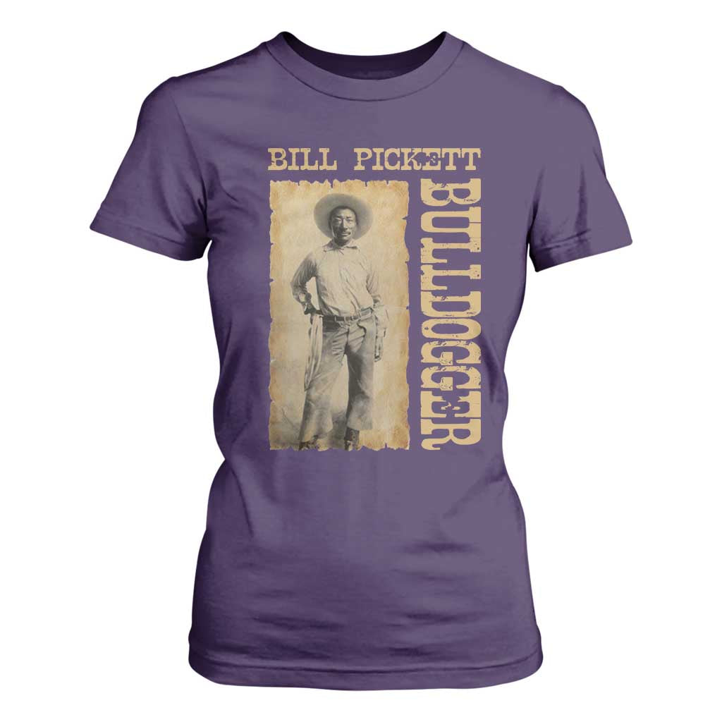 Bill Pickett The Bulldogger T Shirt For Women Western African American Cowboy