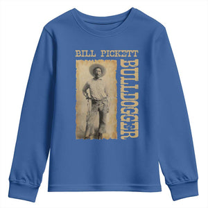 Bill Pickett The Bulldogger Youth Sweatshirt Western African American Cowboy