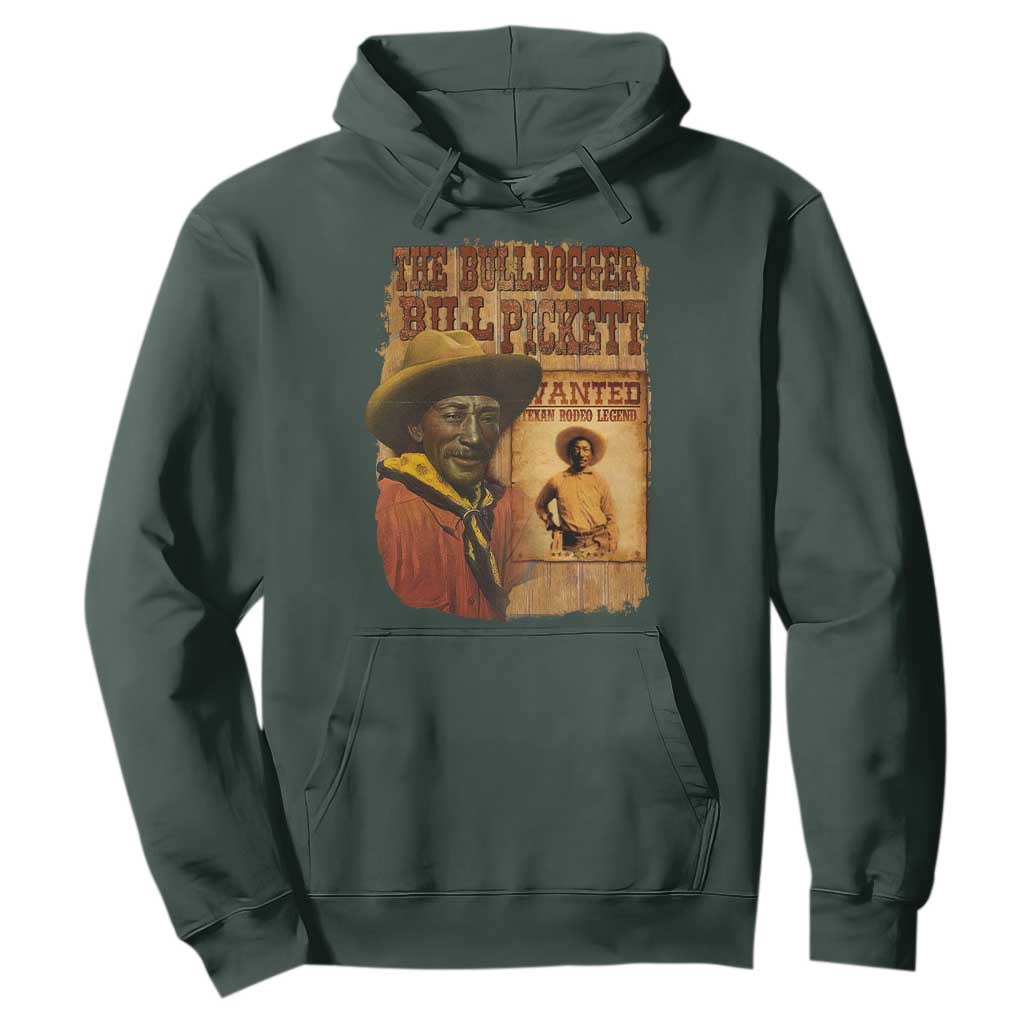 The Bulldogger Bill Pickett Hoodie Texan Rodeo Legend