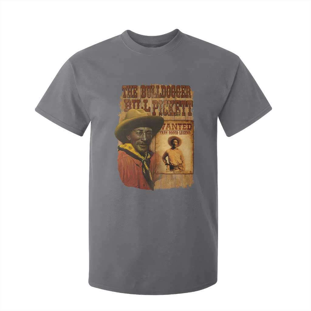 The Bulldogger Bill Pickett T Shirt For Kid Texan Rodeo Legend
