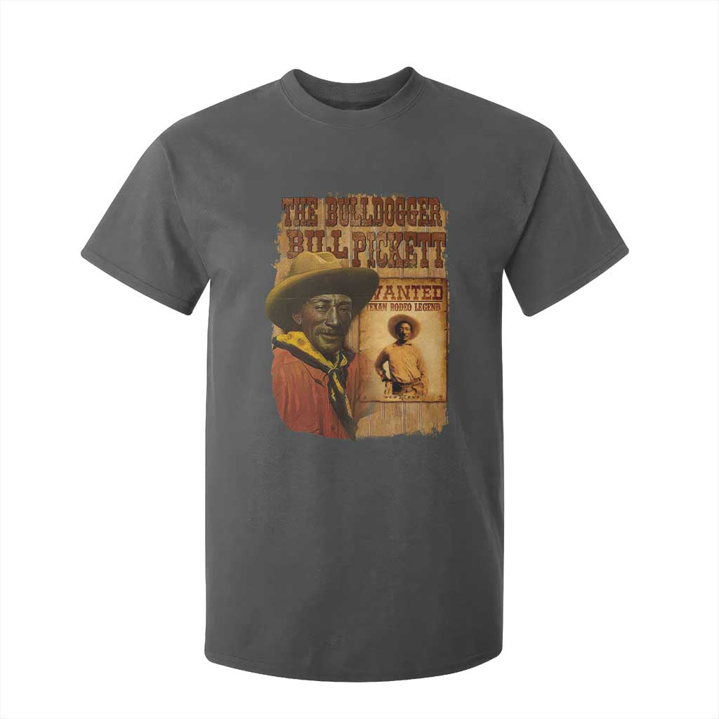 The Bulldogger Bill Pickett T Shirt For Kid Texan Rodeo Legend