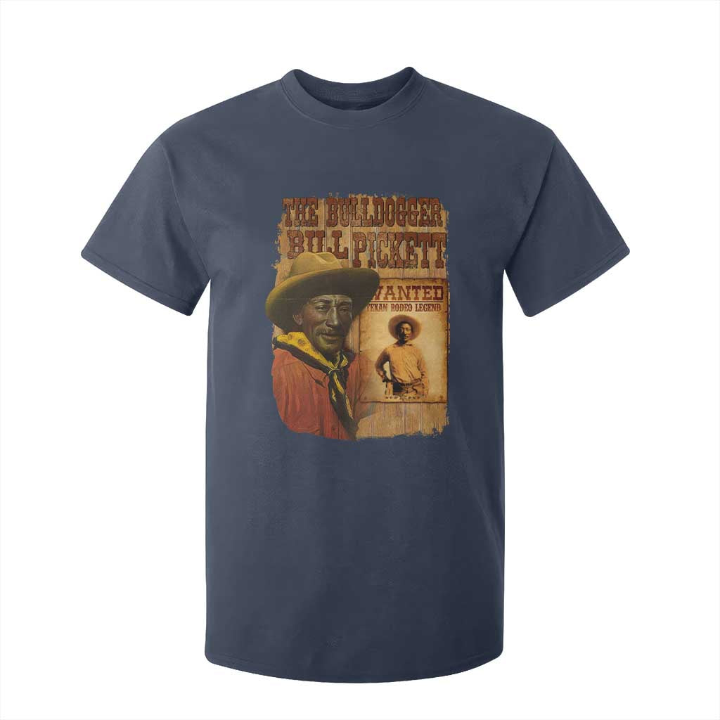The Bulldogger Bill Pickett T Shirt For Kid Texan Rodeo Legend