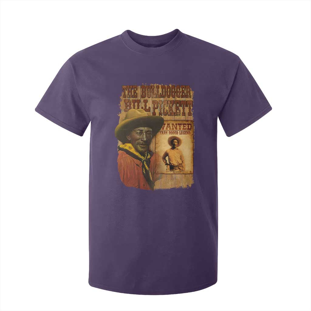The Bulldogger Bill Pickett T Shirt For Kid Texan Rodeo Legend