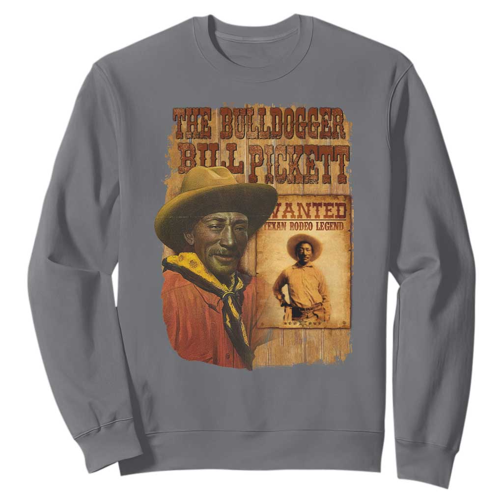 The Bulldogger Bill Pickett Sweatshirt Texan Rodeo Legend