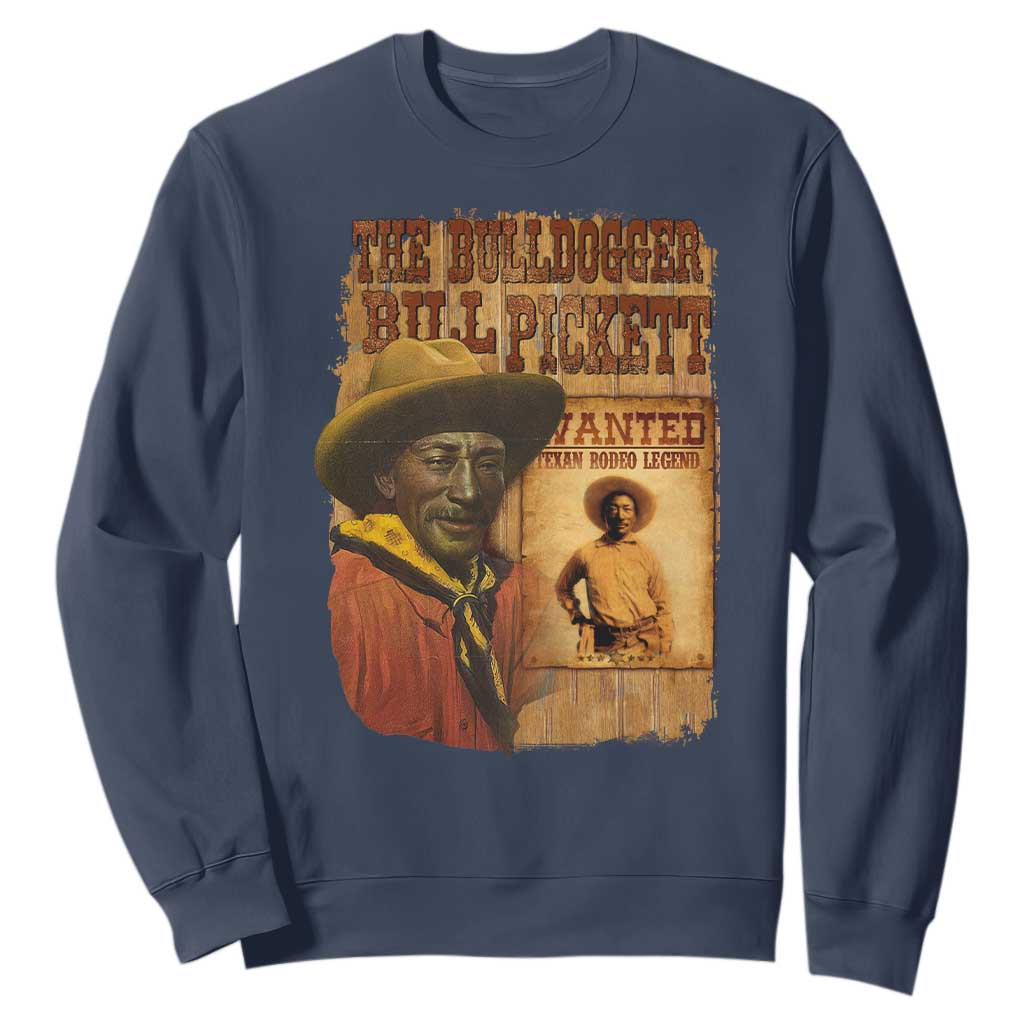 The Bulldogger Bill Pickett Sweatshirt Texan Rodeo Legend