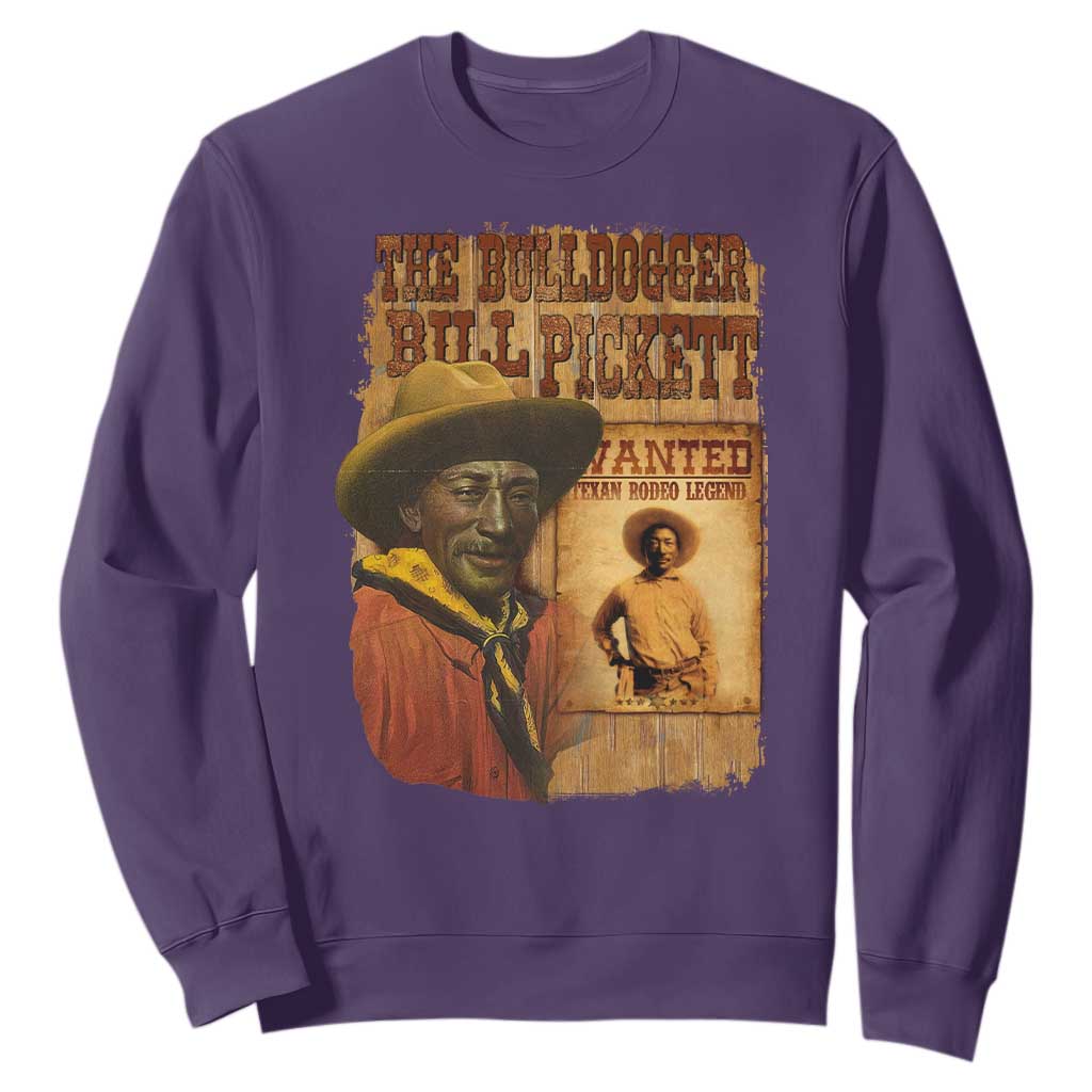 The Bulldogger Bill Pickett Sweatshirt Texan Rodeo Legend