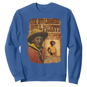 The Bulldogger Bill Pickett Sweatshirt Texan Rodeo Legend
