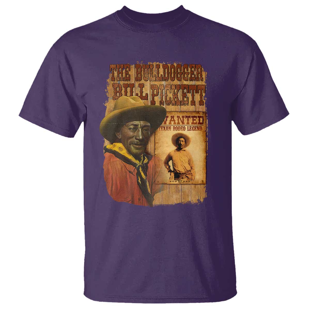 The Bulldogger Bill Pickett T Shirt Texan Rodeo Legend