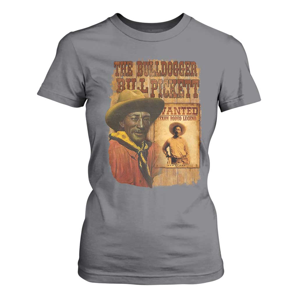 The Bulldogger Bill Pickett T Shirt For Women Texan Rodeo Legend