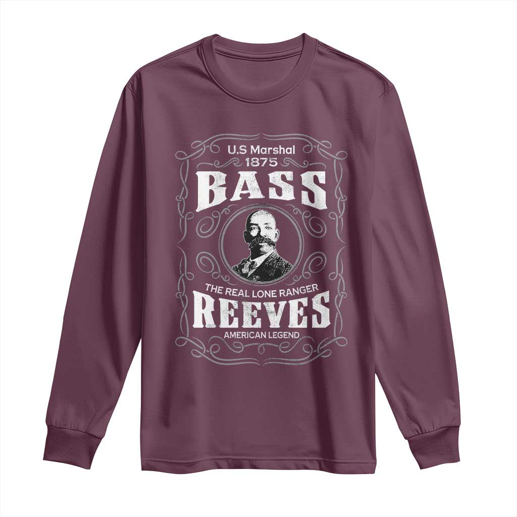 Bass Reeves Long Sleeve Shirt US Marshal 1875 The Real Lone Ranger American Cowboy Legend