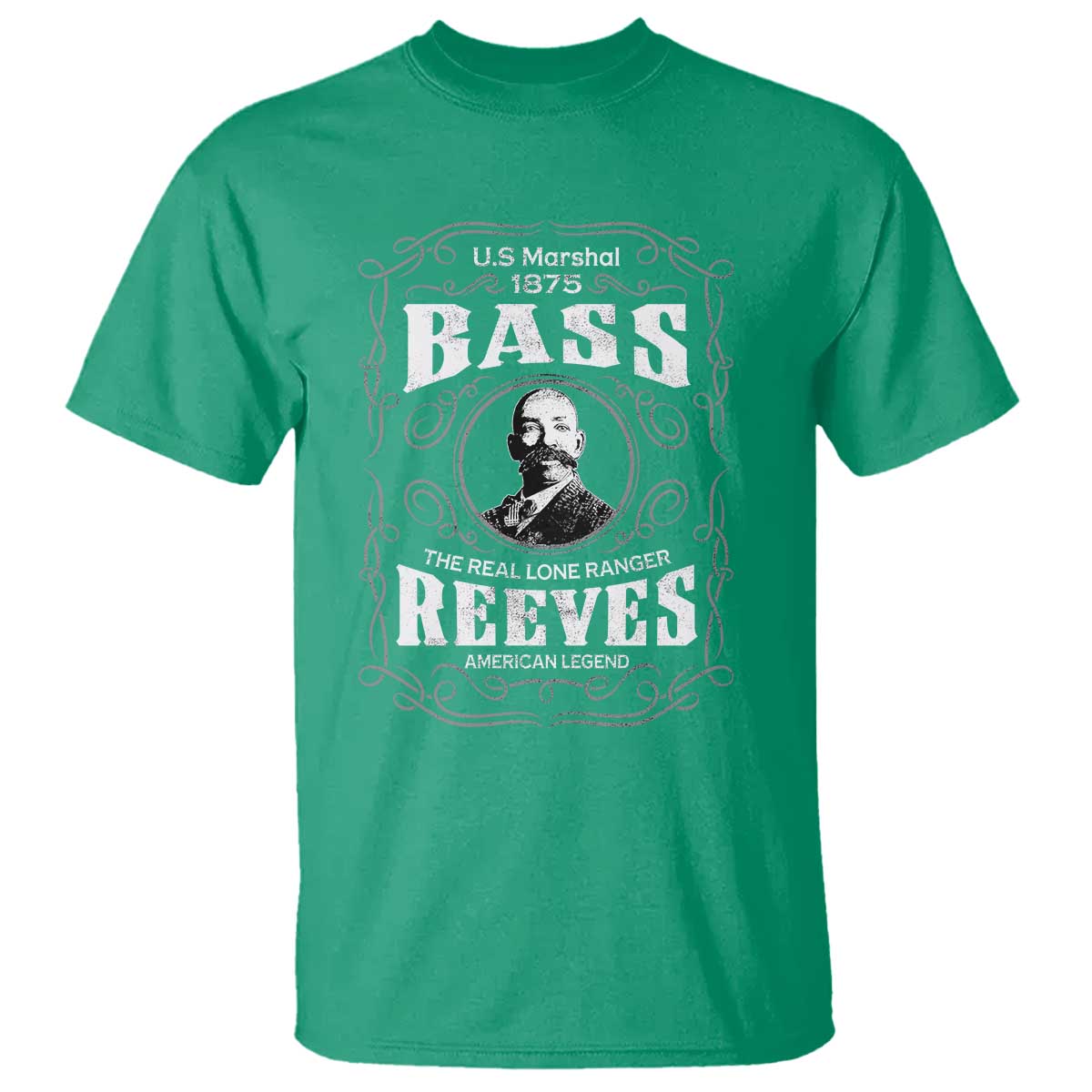 Bass Reeves T Shirt US Marshal 1875 The Real Lone Ranger American Cowboy Legend