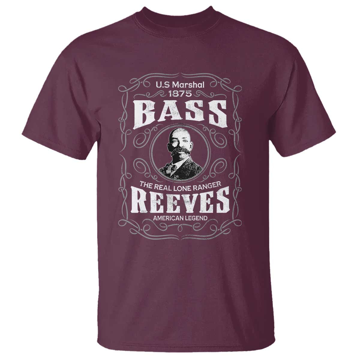 Bass Reeves T Shirt US Marshal 1875 The Real Lone Ranger American Cowboy Legend