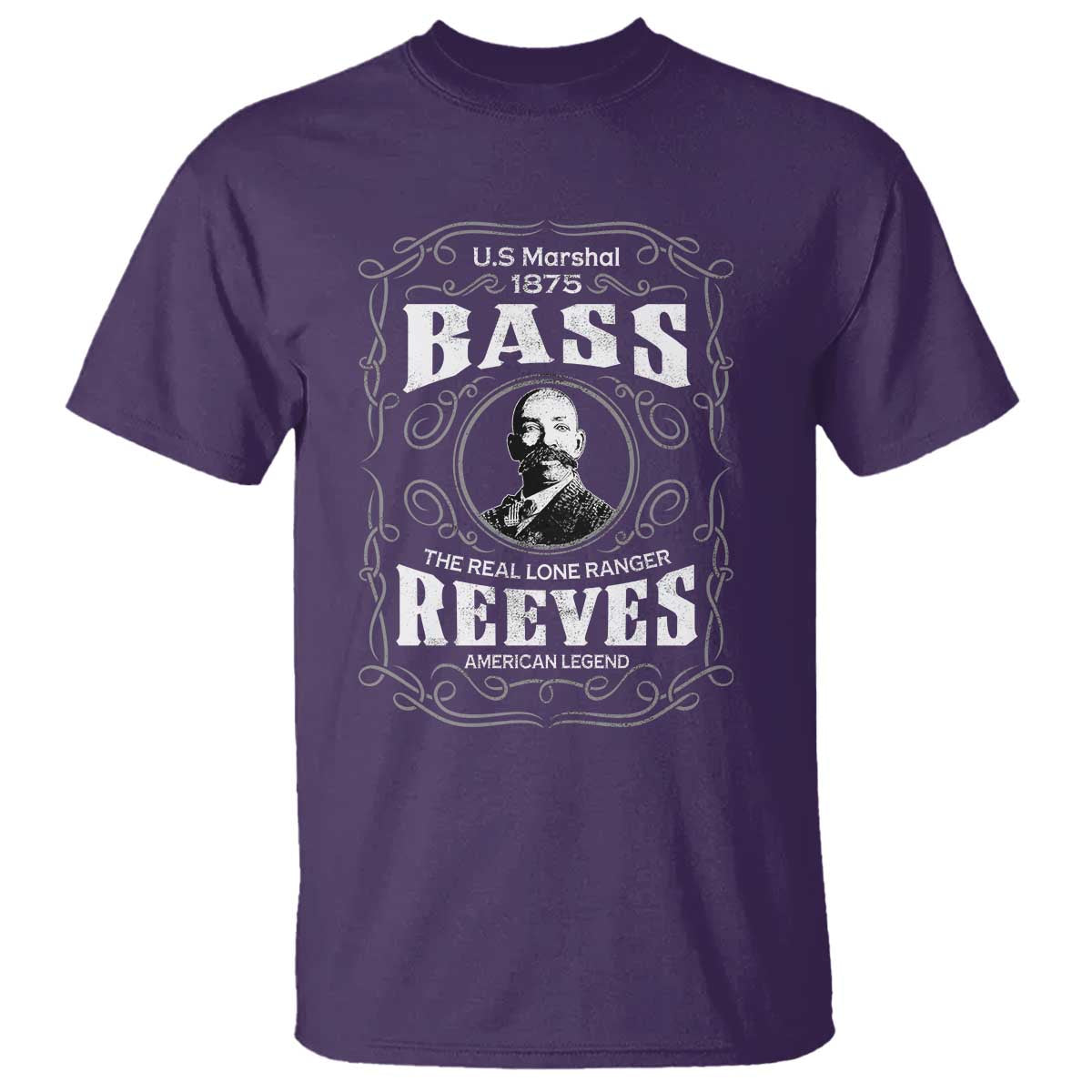 Bass Reeves T Shirt US Marshal 1875 The Real Lone Ranger American Cowboy Legend