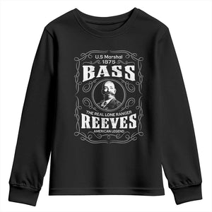 Bass Reeves Youth Sweatshirt US Marshal 1875 The Real Lone Ranger American Cowboy Legend