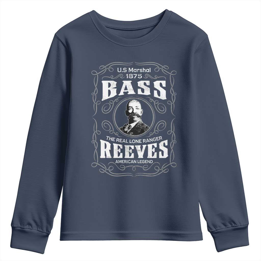 Bass Reeves Youth Sweatshirt US Marshal 1875 The Real Lone Ranger American Cowboy Legend