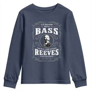 Bass Reeves Youth Sweatshirt US Marshal 1875 The Real Lone Ranger American Cowboy Legend