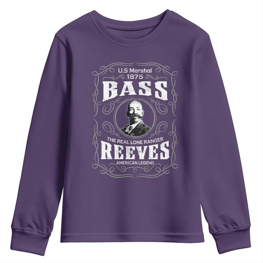 Bass Reeves Youth Sweatshirt US Marshal 1875 The Real Lone Ranger American Cowboy Legend