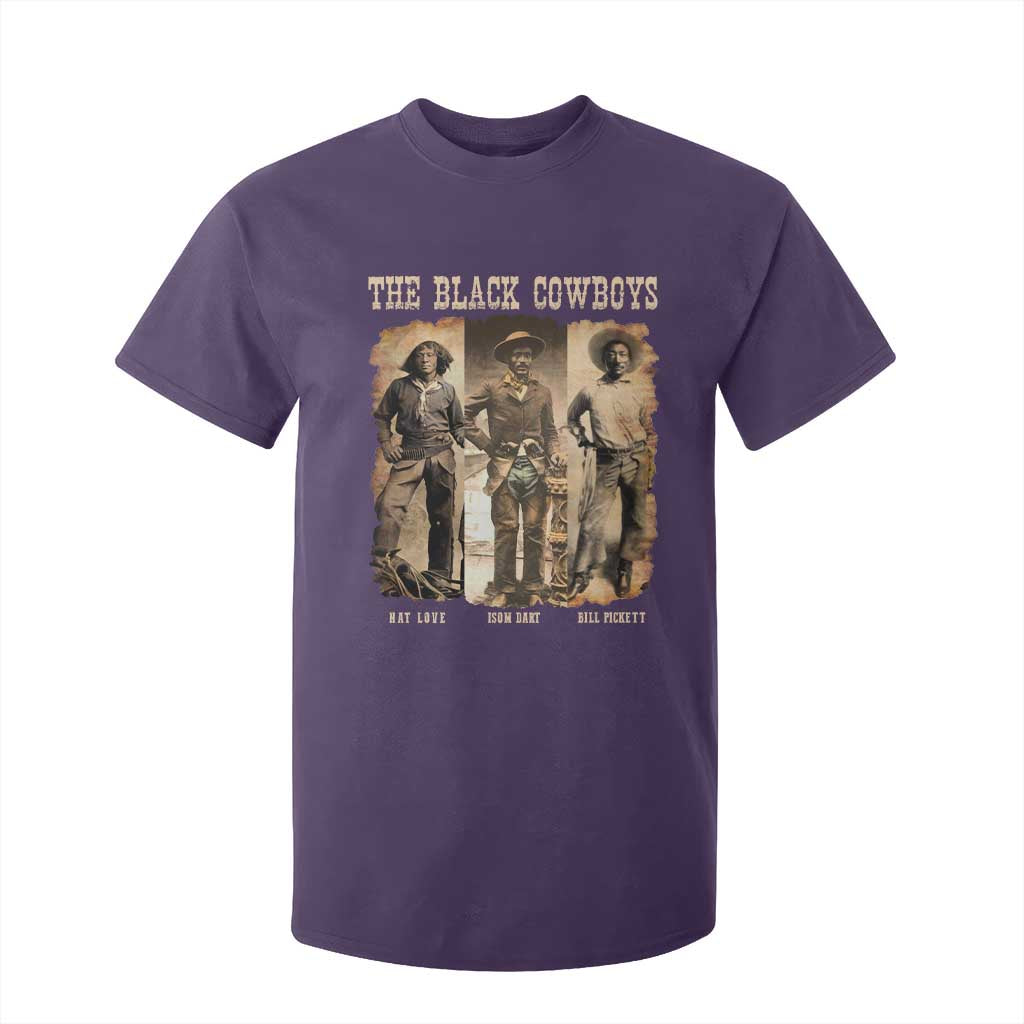The Black Cowboys Nat Love Isom Dart Bill Pickett T Shirt For Kid African American Cowboy Legend