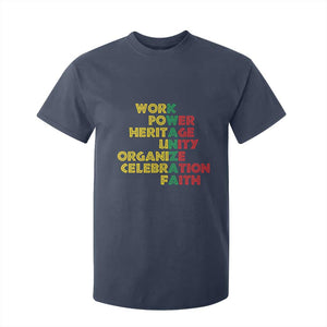 Kwanzaa T Shirt For Kid Work Power Heritage Unity Organize Celebration Faith Christmas African American