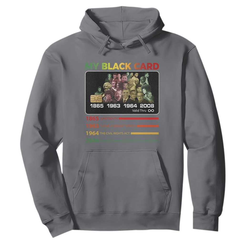 Black History Hoodie My Black Card Greatest African American Leaders