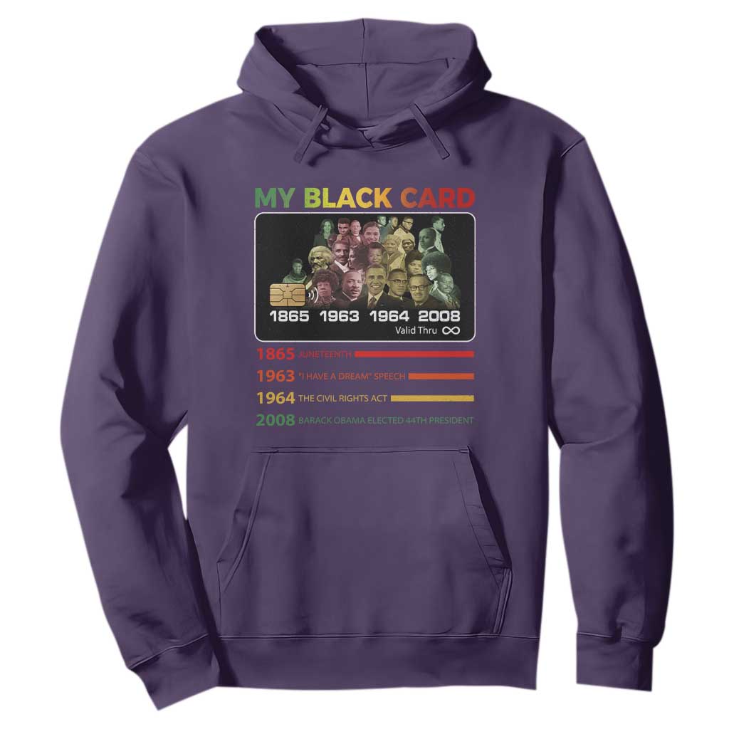 Black History Hoodie My Black Card Greatest African American Leaders